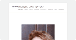 Desktop Screenshot of heinzelmann-texte.ch